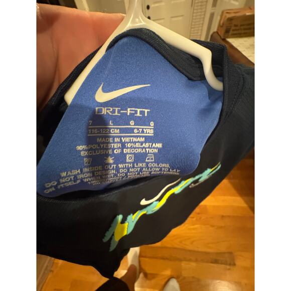 Nike Youth Dri-Fit Long Sleeve Shirt – Size 7 - Picture 7 of 8